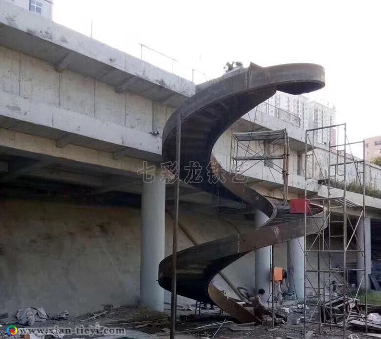 延安市箱型梁旋轉樓梯