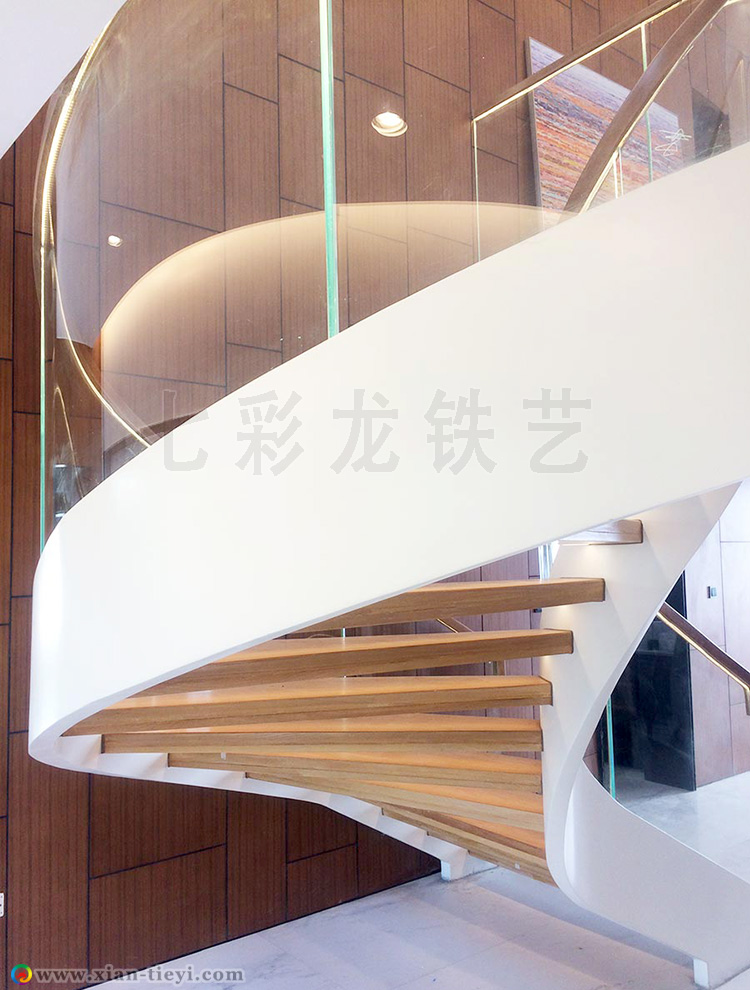 科創中心鋼結構旋轉樓梯_4