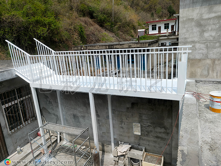 庭院鋼結構空中走廊連廊_2