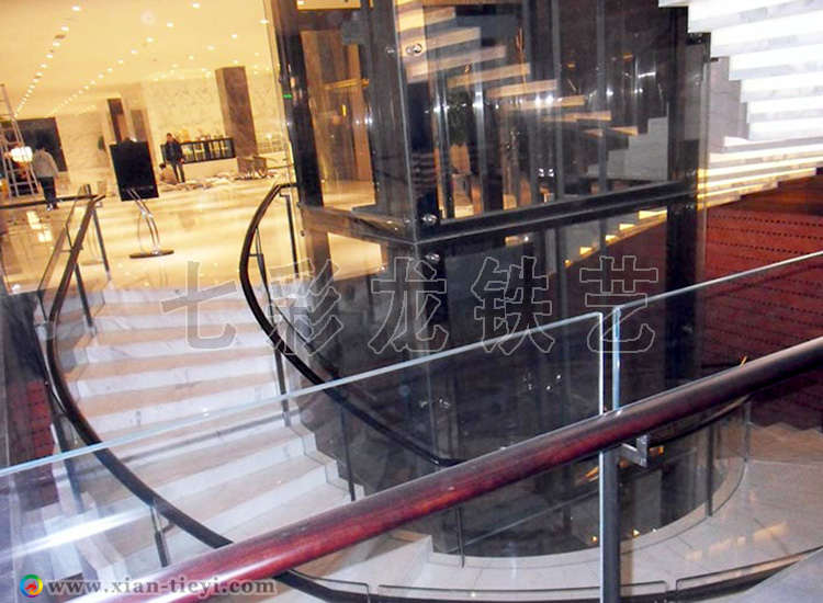 漢中市鋼結構卷板旋轉樓梯_4