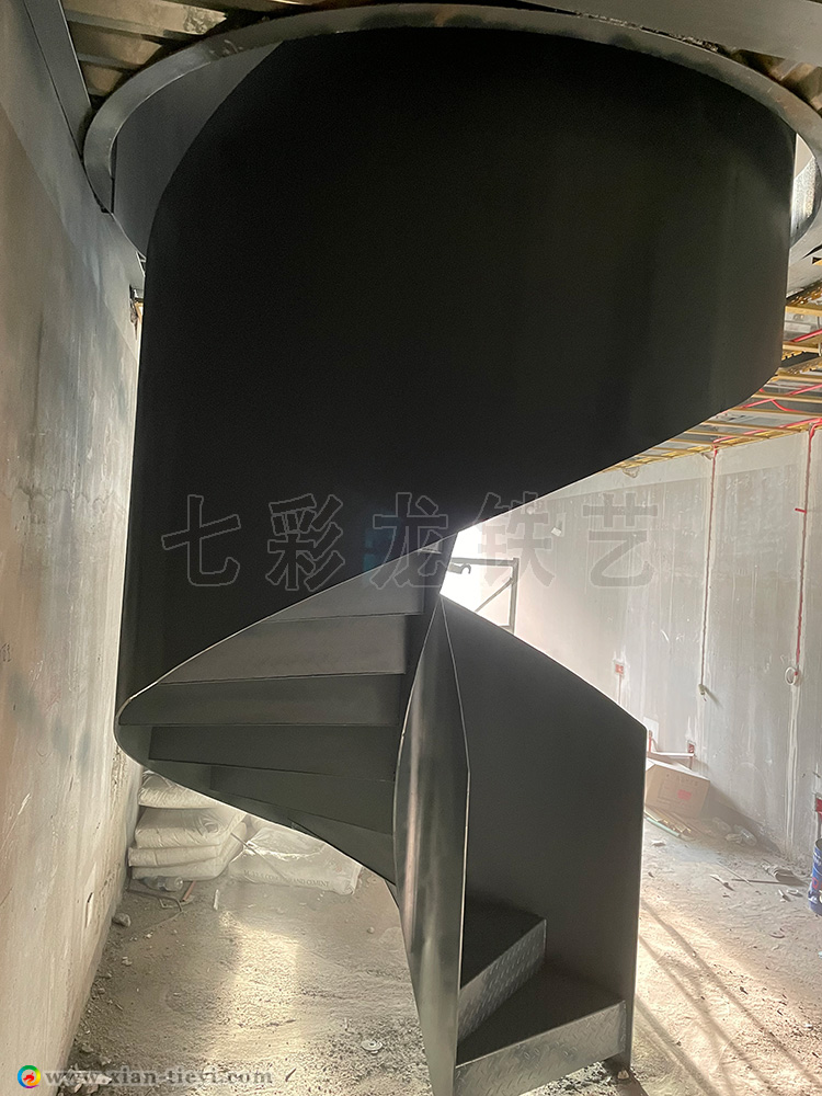 華潤置地時光里鋼構高欄旋梯_3